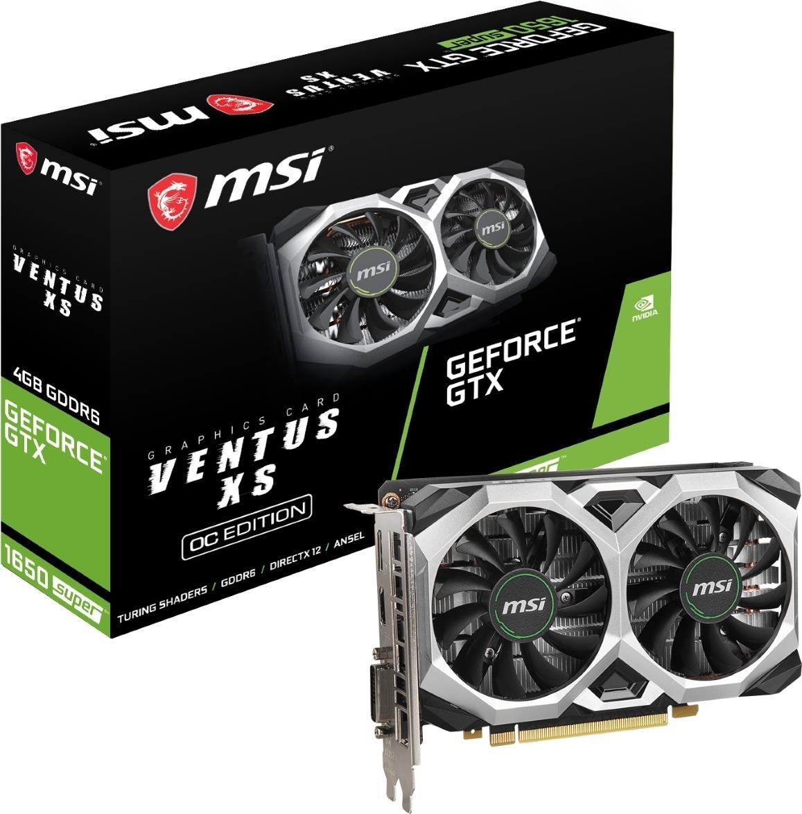 Купить MSI GTX1650 Ventus XS OCV1 4GB GDDR5 HDMI DVI DP (V809-3466R) в магазине wardena.ru