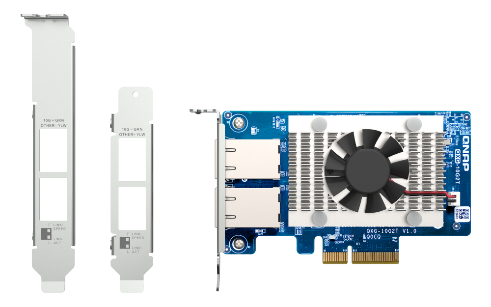 Купить QNAP QXG-10G2T Netzwerkkarte Eingebaut Ethernet 10000 Mbit/s (QXG-10G2T) в магазине wardena.ru