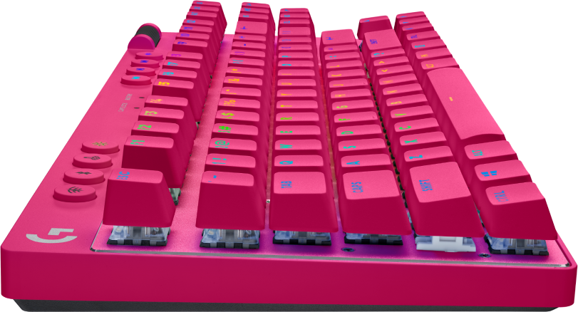 Купить Logitech G PRO X TKL Tastatur Gaming RF Wireless + Bluetooth QWERTZ Deutsch Magenta (920-012155) в магазине wardena.ru