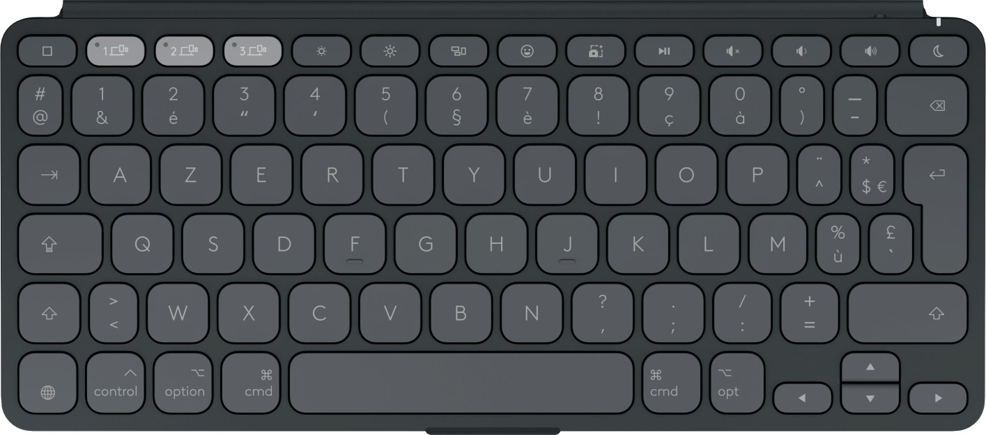 Купить Logitech Keys-To-Go 2 for iPad - Tastatur - built-in cover - kabellos - Bluetooth LE - AZERTY - Französisch - Graphite (920-013006) в магазине wardena.ru