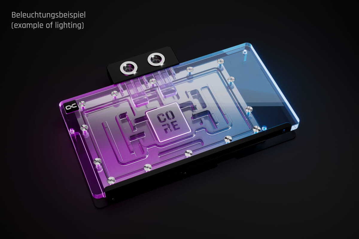 Купить Alphacool Core Geforce RTX 5090 Gaming+ Windforce transparent/silber mit (10293) в магазине wardena.ru