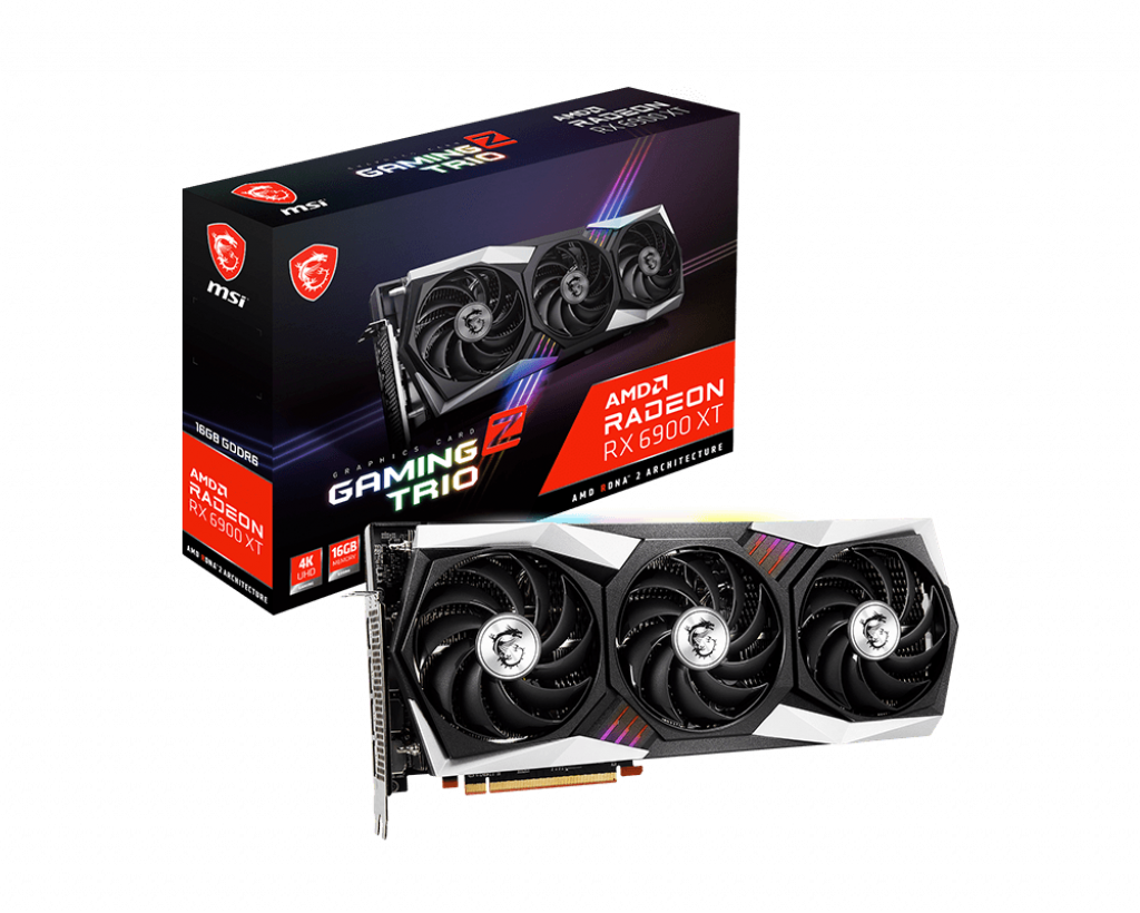 Купить MSI Radeon RX 6900 XT GAMING Z TRIO 16G - Grafikkarten - Radeon RX 6900 XT - 16 GB GDDR6 - PCIe 4.0 - HDMI, 3 x DisplayPort (V395-019R) в магазине wardena.ru