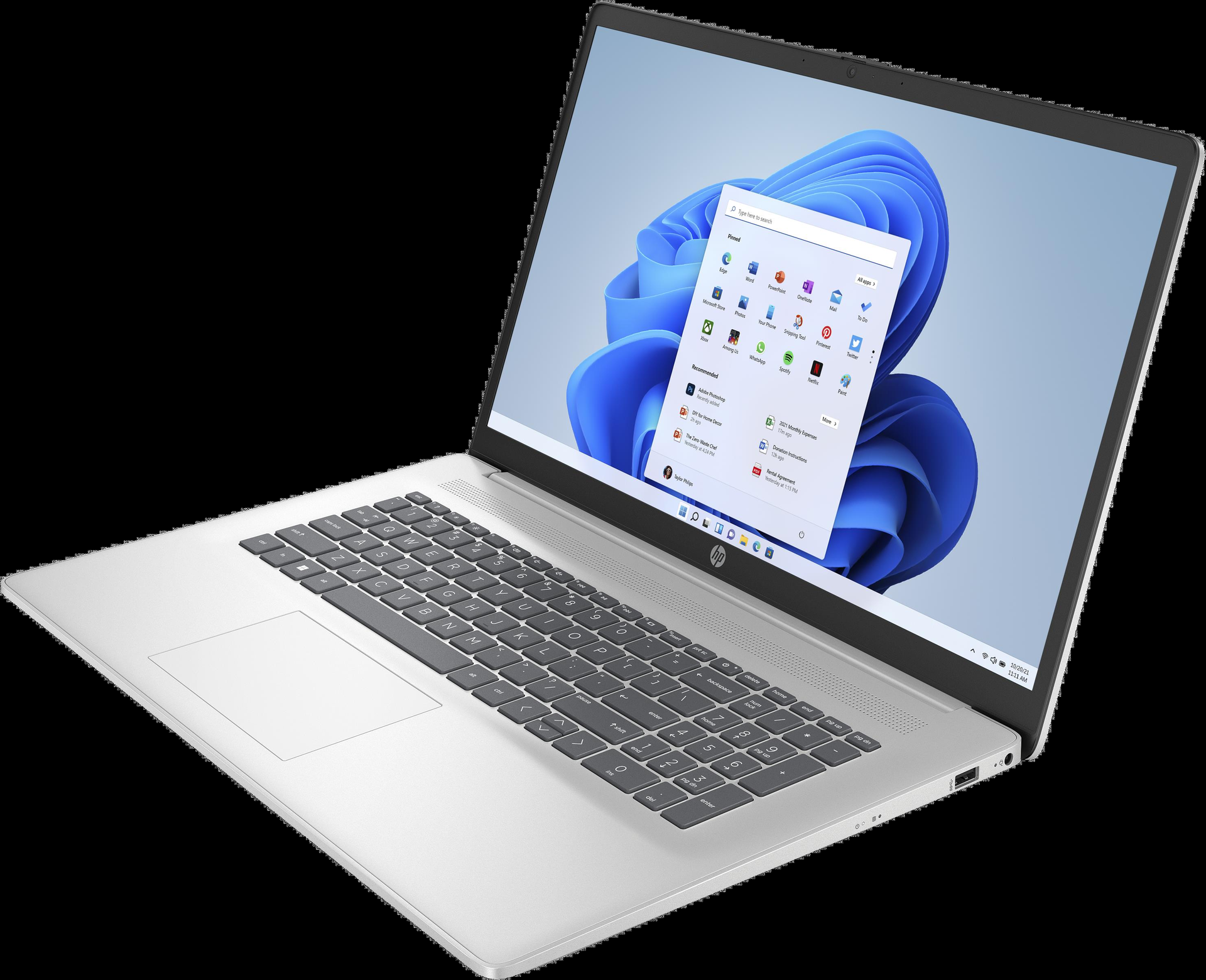 Купить HP 17-cp0650ng AMD Ryzen™ 5 5500U Laptop 43,9 cm (17.3") Full HD 8 GB DDR4-SDRAM 512 GB SSD Wi-Fi 5 (802.11ac) Windows 11 Home Silber (9V617EA#ABD) в магазине wardena.ru