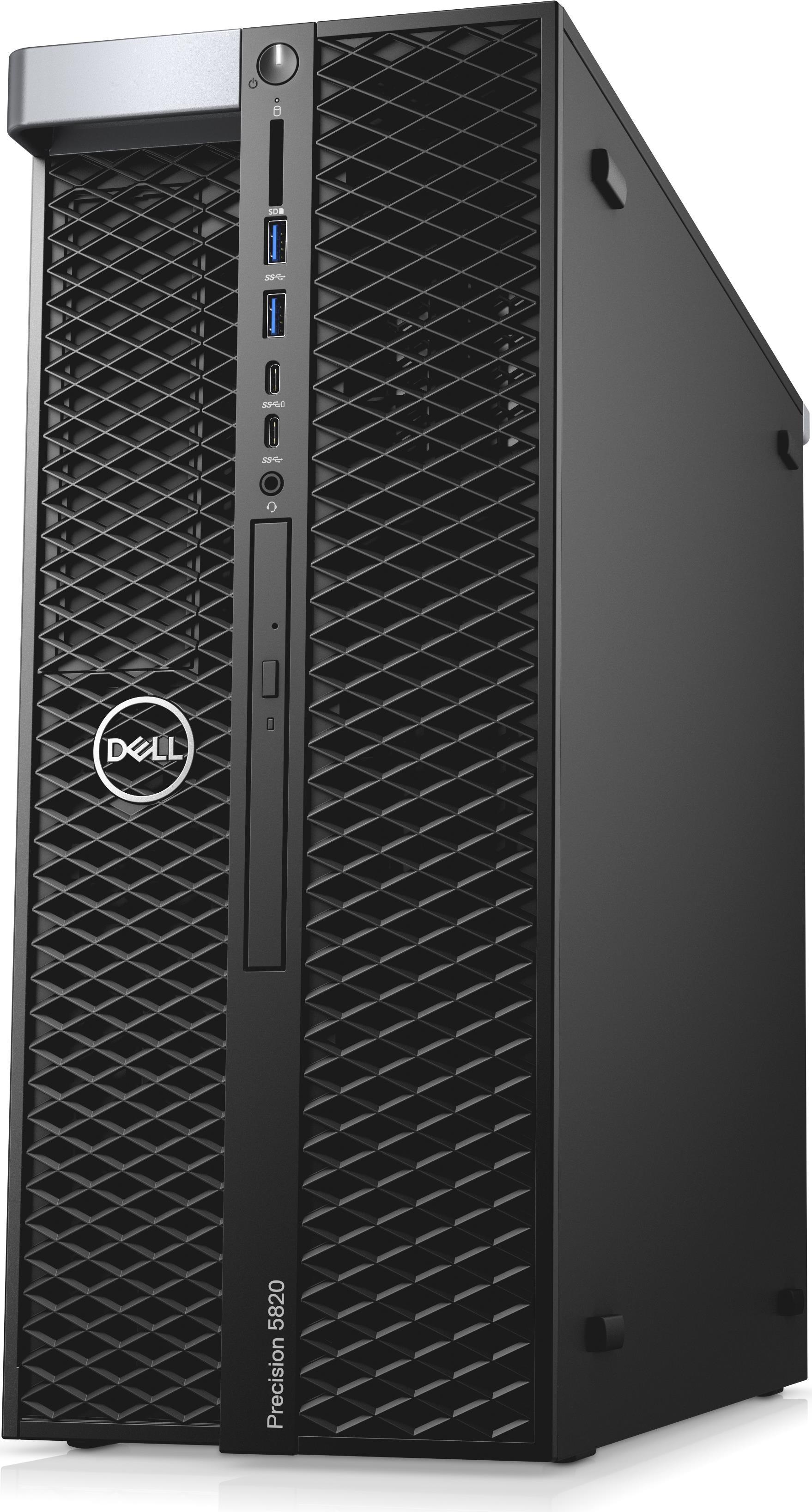 Купить Dell 5820 Tower - MDT - 1 x Core i9 10920X X-series / 3.5 GHz - RAM 32 GB - SSD 1 TB - DVD-Writer - keine Grafiken - GigE - Win 10 Pro 64-Bit (mit Win 11 Pro for Workstations License) - Monitor: keiner - Schwarz - BTP - (5YYXT) в магазине wardena.ru