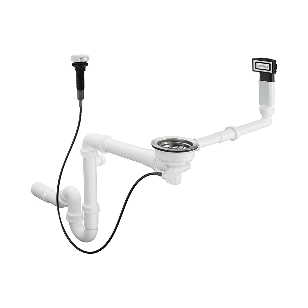 Купить Hansgrohe D16-11  Автоматический набор для слива и перелива хром 43937000 в магазине wardena.ru