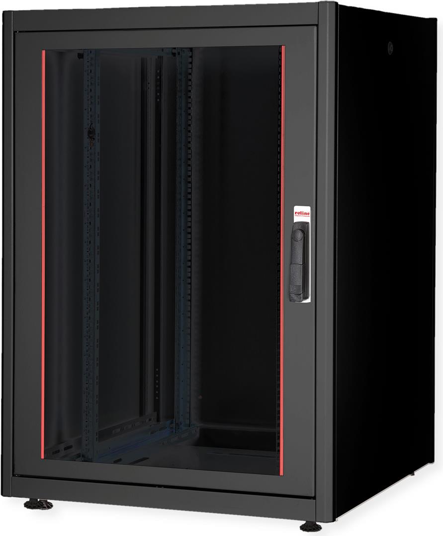 Купить ROLINE 19 Zoll Netzwerkschrank Basic 22 800x800 BxT Glastür schwarz (26.21.0202) в магазине wardena.ru
