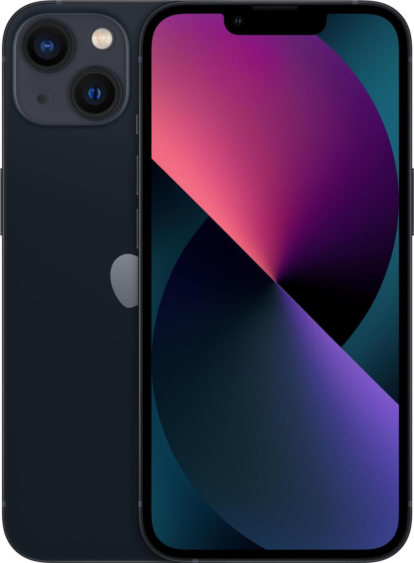 Купить Apple iPhone 13 - Smartphone - Dual-SIM - 5G NR - 512GB - 6.1" - 2532 x 1170 Pixel (460 ppi (Pixel pro" )) - Super Retina XDR Display - 2 x Rückkamera 12 MP Frontkamera - Midnight (MLQC3ZD/A) в магазине wardena.ru
