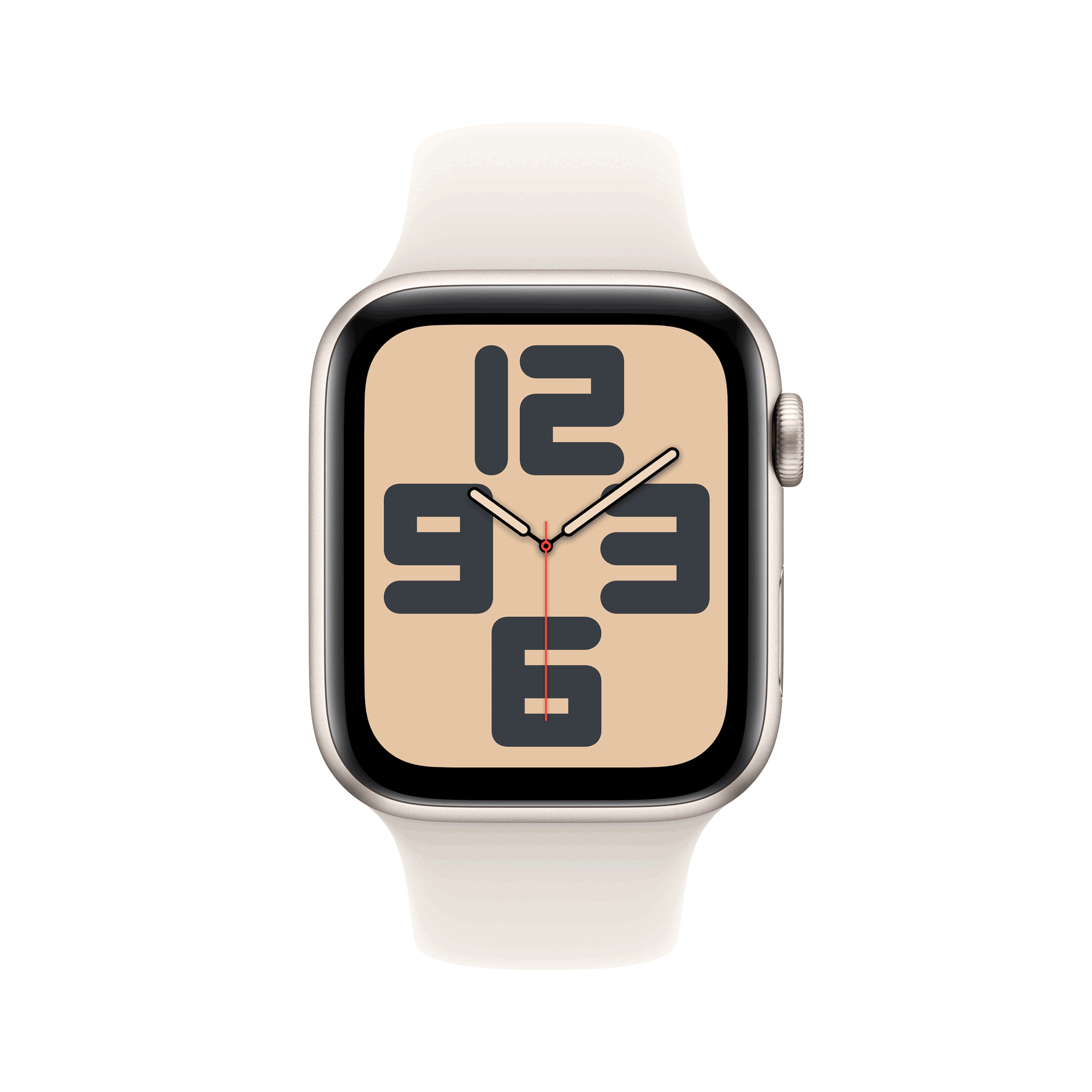 Купить Apple Watch SE GPS 44mm Starlight Aluminium Case mit Starlight Sport Band - M/L (MXEV3QF/A) в магазине wardena.ru