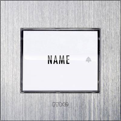 Купить m-e modern-electronics 41026 Klingeltaster beleuchtet, mit Namensschild 1 Familienhaus Edelstahl 8-24 V AC/DC/1 A (41026) в магазине wardena.ru