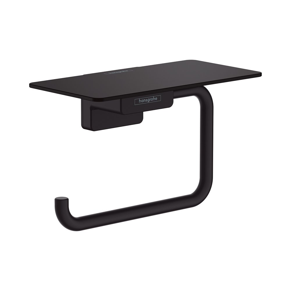 Купить Hansgrohe AddStoris Держатель рулона туалетной бумаги черный матовый 41772670 в магазине wardena.ru