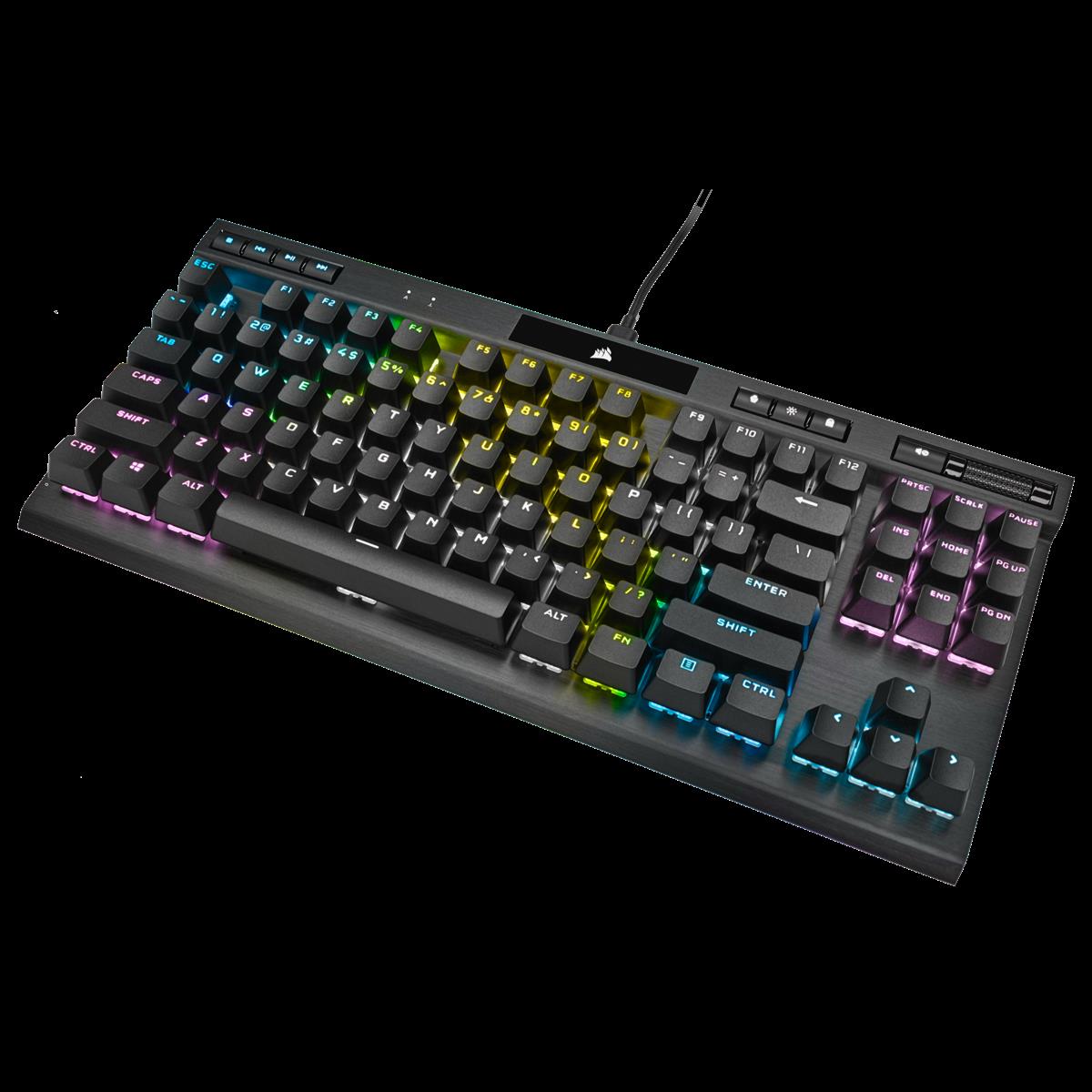 Купить CORSAIR CHAMPION Series K70 RGB TKL - Tastatur - Hintergrundbeleuchtung - USB - Deutsch - Tastenschalter: CHERRY MX Speed (CH-9119014-DE) в магазине wardena.ru