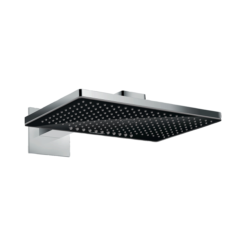 Купить Hansgrohe Rainmaker Select Верхний душ 460 2jet с держателем хром-черный матовый 24005600 в магазине wardena.ru