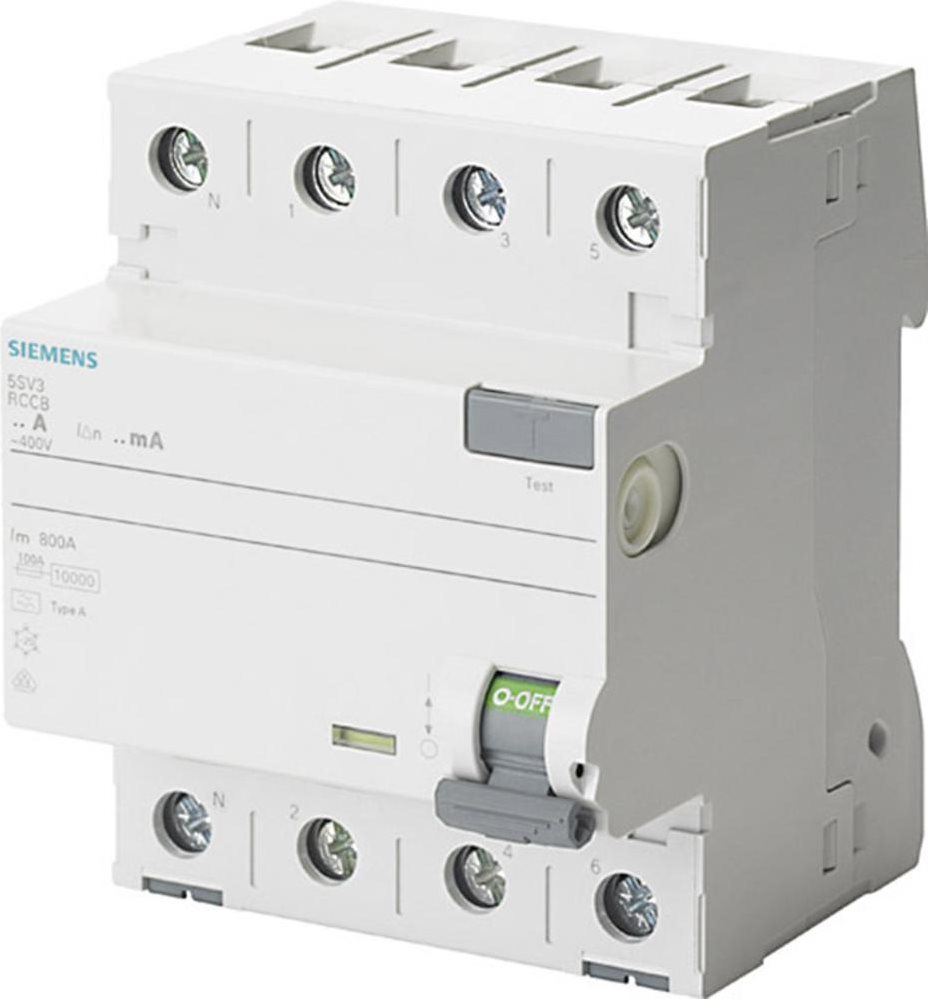 Купить Siemens FI-Schutzschalter 4polig 63 A 400 V 5SV3346-6KL (5SV3346-6KL) в магазине wardena.ru