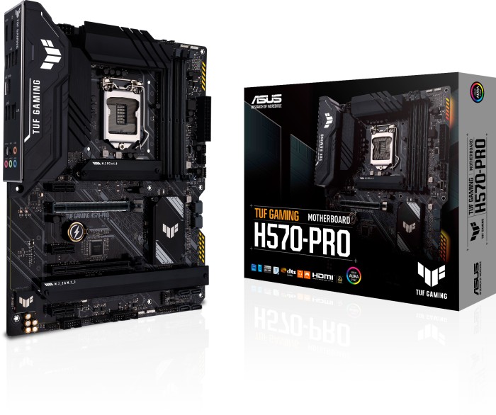 Купить ASUS TUF GAMING H570-PRO - Motherboard - ATX - LGA1200-Sockel - H570 Chipsatz - USB-C Gen1, USB 3.2 Gen 1, USB 3.2 Gen 2, USB-C Gen 2x2 - 2.5 Gigabit LAN - Onboard-Grafik (CPU erforderlich) - HD Audio (8-Kanal) (90MB16K0-M0EAY0) в магазине wardena.ru