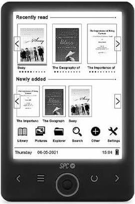 Купить SPC Dickens Light 2 - 15,2 cm (6" ) - E Ink - 1024 x 758 Pixel - CHM - DOC - EPUB DRM - FB2 - HTML - MOBI - PDF - RTF - TXT - BMP - GIF - JPG - PNG - PDF to TXT (5613N) в магазине wardena.ru