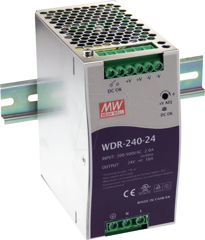 Купить MEAN WELL WDR-240-48 - 180 - 550 V - 47 - 63 Hz - Überspannung - Überhitzung - Überladung - Kurzschluss - Passiv - Metallisch - -30 - 70 °C (WDR-240-48) в магазине wardena.ru