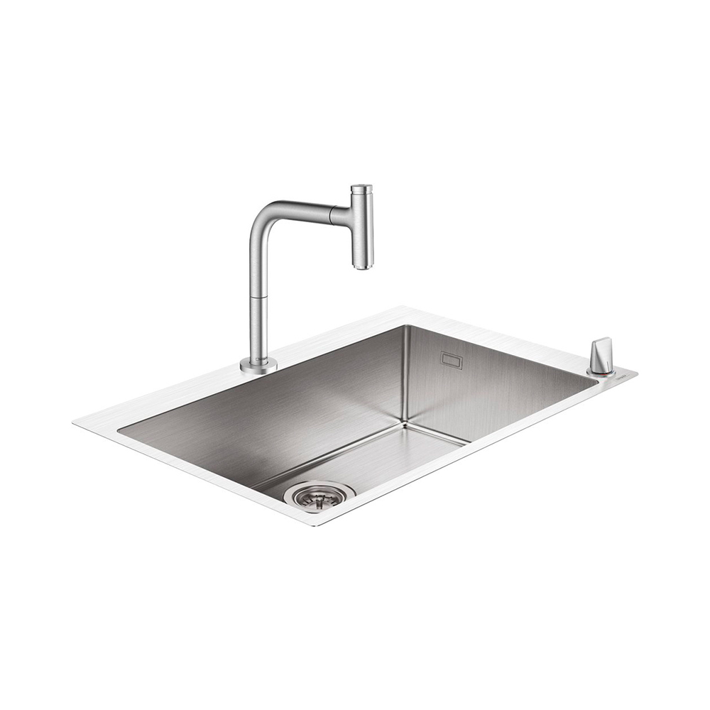 Купить Hansgrohe C71-F660-08 Комбинация для кухни 660 сталь 43202800 в магазине wardena.ru