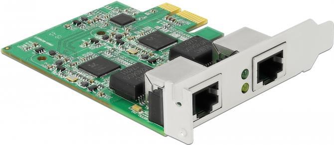 Купить DeLOCK PCI Express x1 Card to 2 x 2,5 Gigabit LAN - Netzwerkadapter - PCIe 2,1 Low-Profile - 100M/1G/2,5G Gigabit Ethernet x 2 (89532) в магазине wardena.ru
