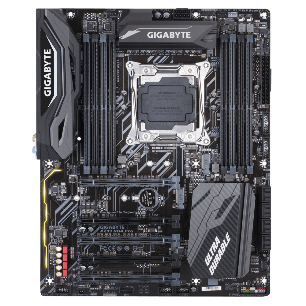 Купить Gigabyte X299 UD4 Pro - 1,0 - Motherboard - ATX - LGA2066 Socket - X299 - USB 3,1 Gen 1, USB 3,1 Gen 2 - Gigabit LAN - HD Audio (8-Kanal) (X299 UD4 PRO) в магазине wardena.ru