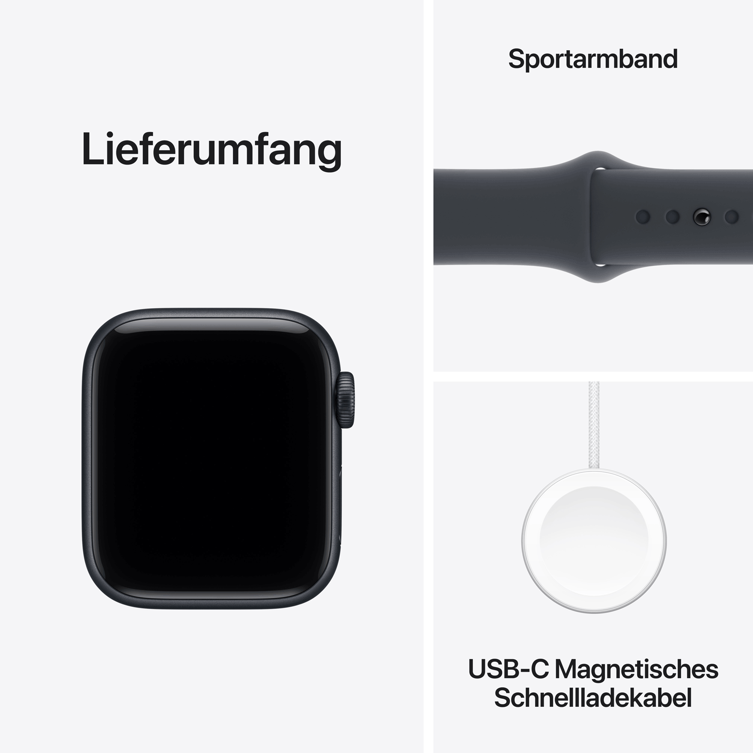 Купить Apple Watch SE 3 Aluminium Cellular 40mm Mitternacht (Sportarmband mitternacht) S/M (MEP94ZR/A) в магазине wardena.ru