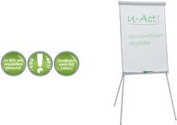 Купить FRANKEN Flipchart U-Act! Line Standard, 700 x 1.000 mm Tafel magnethaftend, Dreibeinstativ, Maße der Standfläche: - 1 Stück (FC93) в магазине wardena.ru