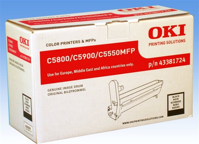 Купить OKI - Trommel-Kit Schwarz - 20000 Seiten - für C5550 MFP, 5800dn, 5800Ldn, 5800n, 5900cdtn, 5900dn, 5900dtn, 5900n (43381724) в магазине wardena.ru