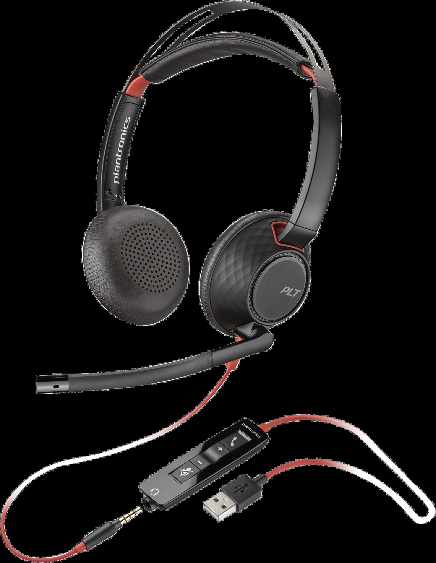 Купить HP POLY Poly Blackwire C5220 - Blackwire 5200 series - Headset - On-Ear - kabelgebunden - aktive Rauschunterdrückung - 3,5 mm Stecker, USB-A - Schwarz - Zertifiziert für Skype für Unternehmen, Zertifiziert für Microsoft (80R97A6) в магазине wardena.ru