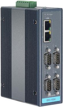 Купить Advantech EKI-1524 - Geräteserver - 4 Anschlüsse - 100Mb LAN, RS-232, RS-422, RS-485 - Gleichstrom - Schienenmontage möglich (EKI-1524-AE) в магазине wardena.ru