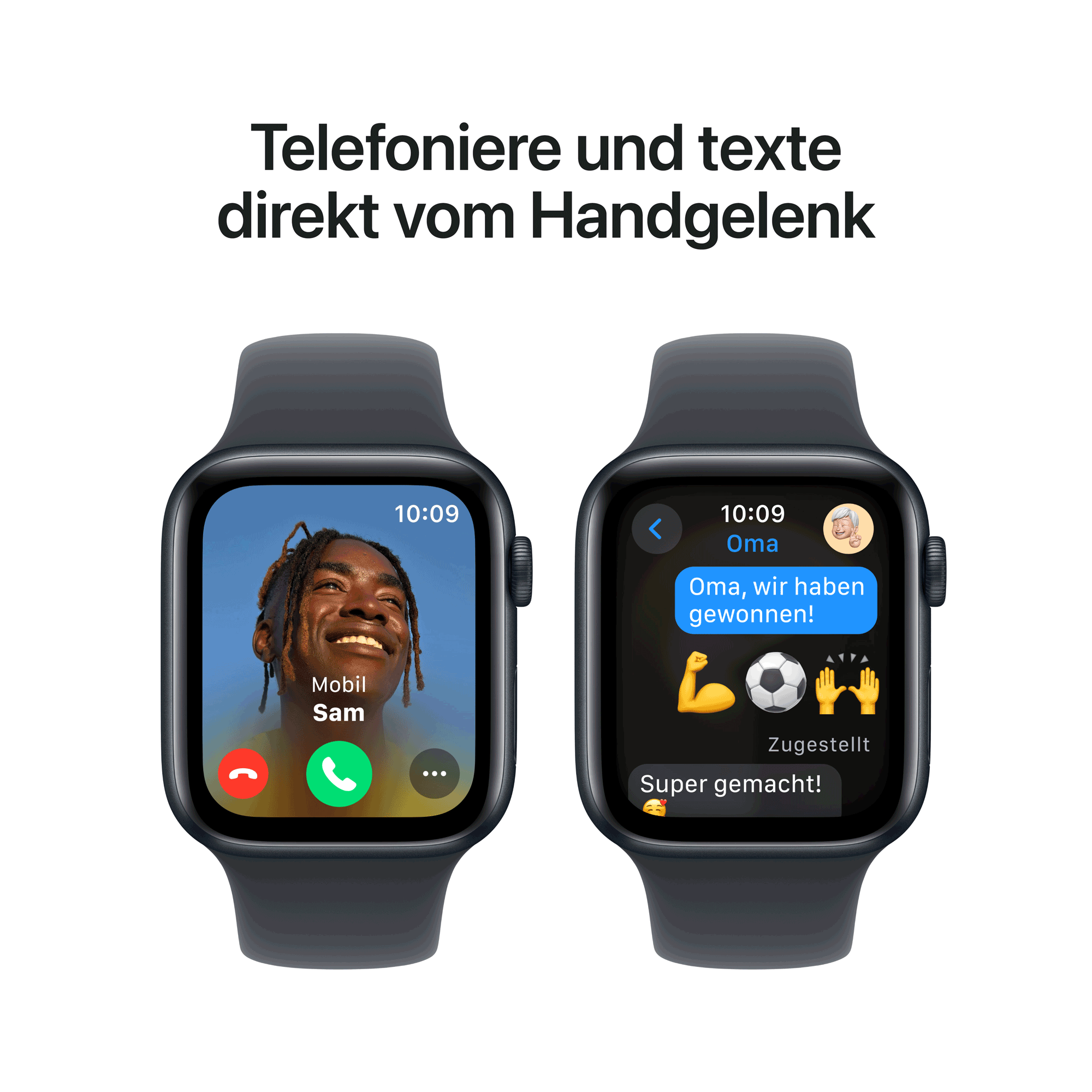 Купить Apple Watch SE GPS 44mm Midnight Aluminium Case mit Midnight Sport Band - S/M (MXEJ3QF/A) в магазине wardena.ru