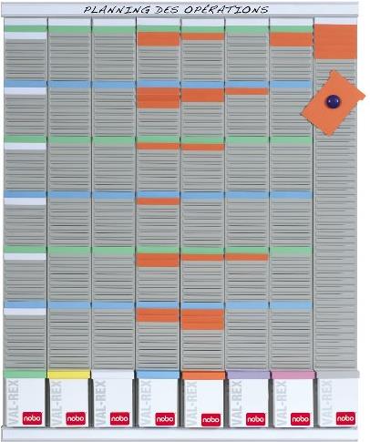 Купить Nobo T-Karten-Planung - Wochenplaner - 8 Spalten - 54 Fächer (2910800) в магазине wardena.ru