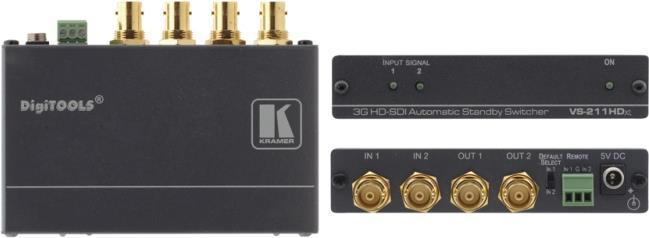Купить Kramer DigiTOOLS VS-211HDXL 2x1:2 3G HD-SDI Automatic Standby Switcher - Video-Schalter - Desktop (90-70818090) в магазине wardena.ru