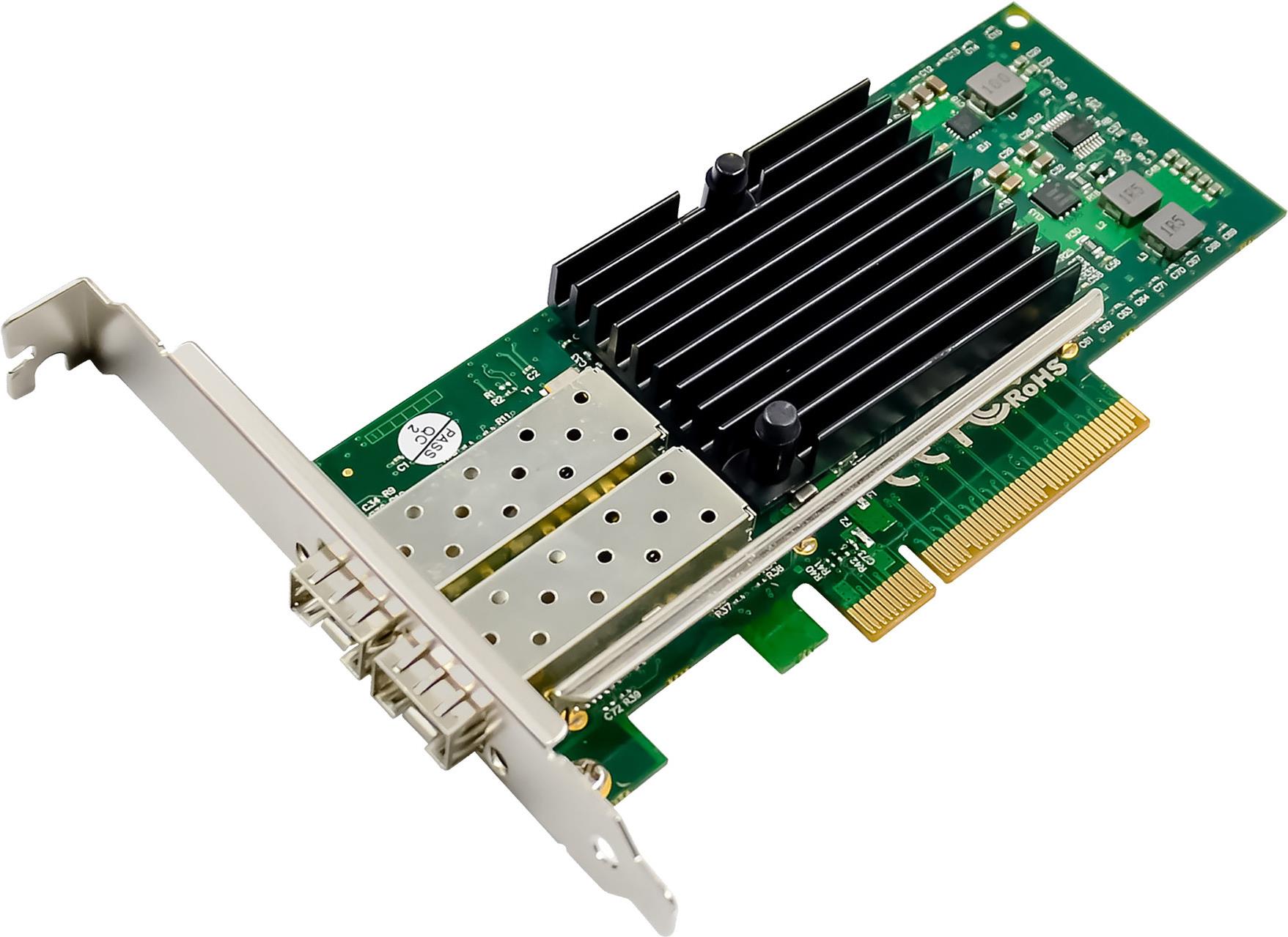 Купить InLine Dual 10-Gigabit Netzwerkkarte - 2x SFP+ - PCIe x8 - inkl. LP Slotblech (51131A) в магазине wardena.ru