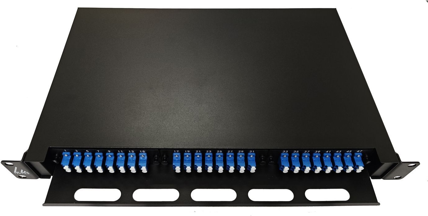 Купить Lanview Fiber Optic Sliding Panel ODF 1U LC SM OS2 48 Cores (LVO-101020) в магазине wardena.ru