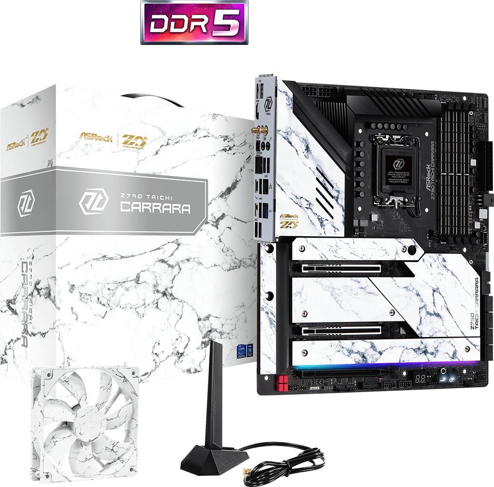 Купить Asrock Z790 Taichi Carrara - Intel - LGA 1700 - Intel® Core™ i5 - Intel® Core™ i7 - Intel® Core™ i9 - DDR5-SDRAM - 128 GB - DIMM (90-MXBKK0-A0UAYZ) в магазине wardena.ru