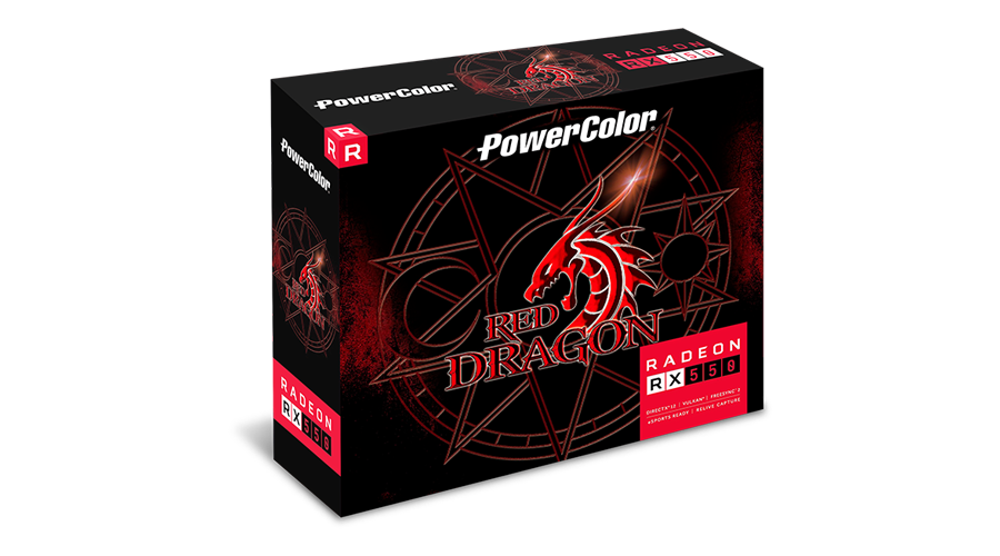 Купить PowerColor Red Dragon AXRX 550 4GBD5-HLE Grafikkarte AMD Radeon RX 550 4 GB GDDR5 (AXRX 550 4GBD5-HLE) в магазине wardena.ru