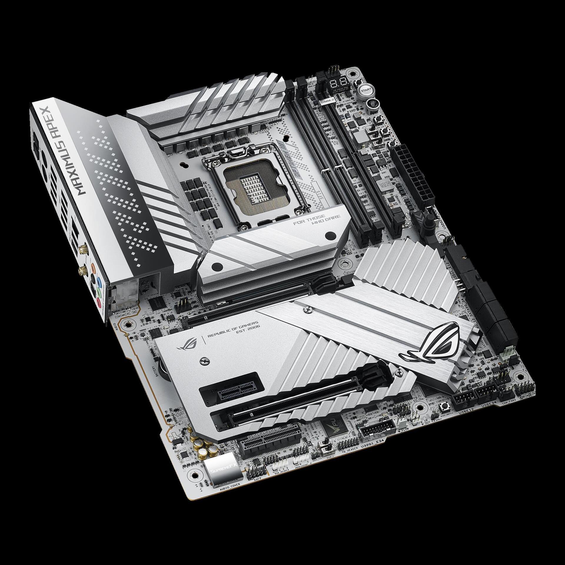 Купить ASUS ROG MAXIMUS Z790 APEX - Intel - LGA 1700 - Intel® Celeron® - Intel® Core™ i3 - Intel® Core™ i5 - Intel® Core™ i7 - Intel® Core™ i9,... - LGA 1700 - DDR5-SDRAM - 64 GB (90MB1CF0-M0EAY0) в магазине wardena.ru