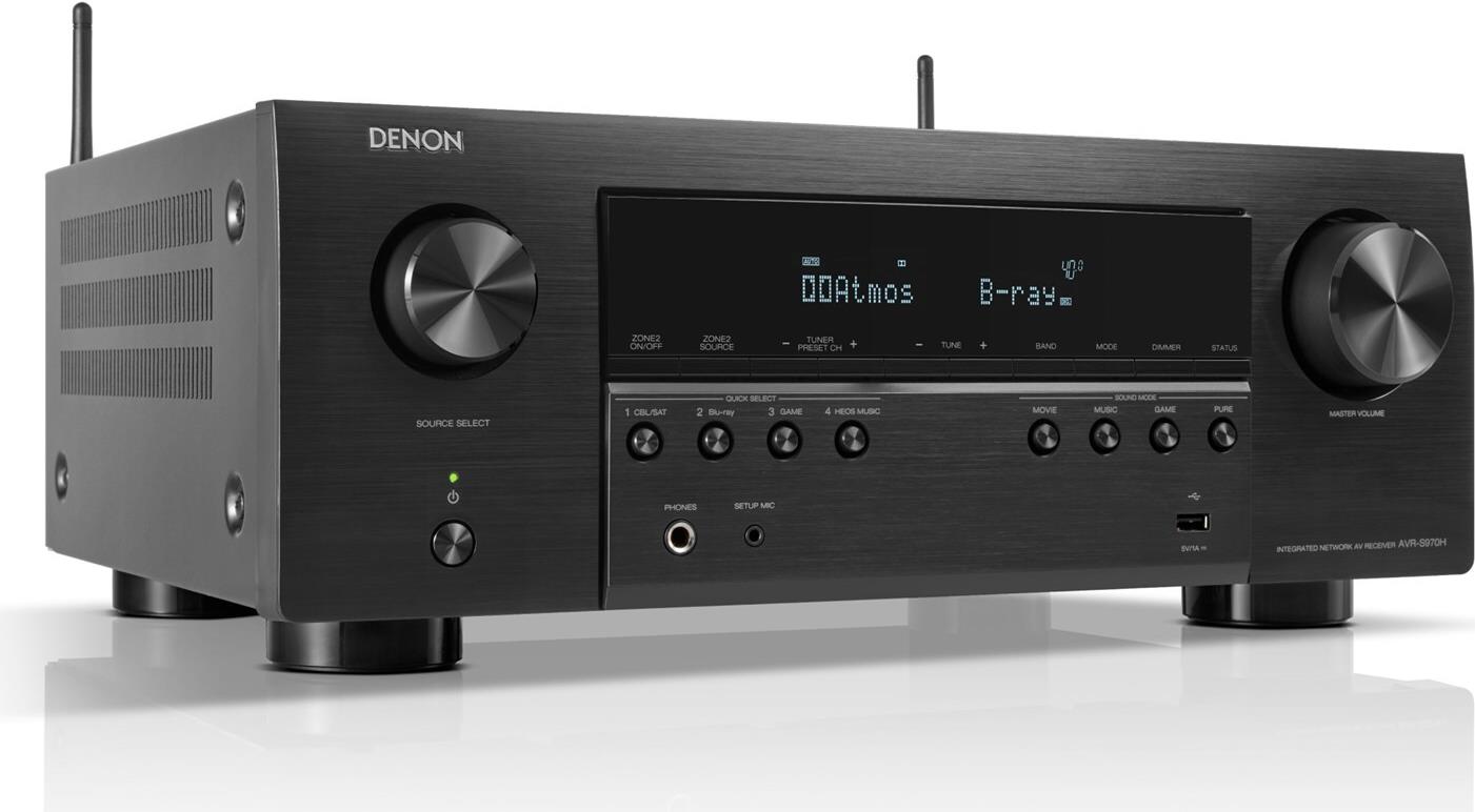 Купить Denon AVR-S970H - 85 W - 7.1 Kanäle - 125 W - AAC - ALAC - FLAC - MP3 - WAV - WMA - AM - FM - 500 W (AVR-S970H) в магазине wardena.ru