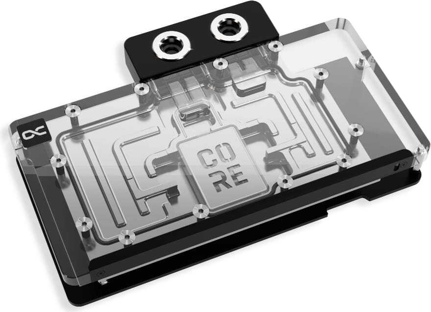 Купить Alphacool Core RX 9070 XT Swift+ Quicksilver transparent/chrom inkl (14799) в магазине wardena.ru