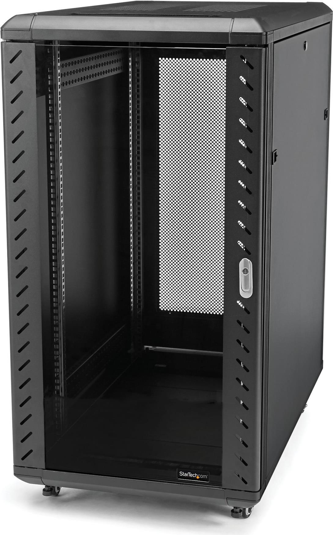 Купить StarTech.com 32HE 48,30cm (19")  Serverschrank mit Glastür (BxTxH) 600 x 1000 x 1552mm - Verschließbarer Netzwerkschrank mit Rollen und verstellbarer Tiefe von 152-813mm- 800kg Traglast (RK3236BKF) - Schrank Netzwerkschr в магазине wardena.ru