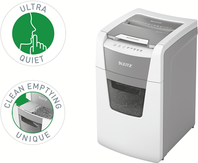 Купить Leitz 80130000 Aktenvernichter Kreuzschreddern 22 cm Grau - Weiß (80130000) в магазине wardena.ru