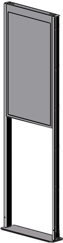 Купить Peerless-AV SmartMount Floor mount DS-OM55ND-FLOOR - Aufstellung für LCD-Display - mattschwarz - Bildschirmgröße: 139.7 cm (55") - für Samsung OM55N-D в магазине wardena.ru