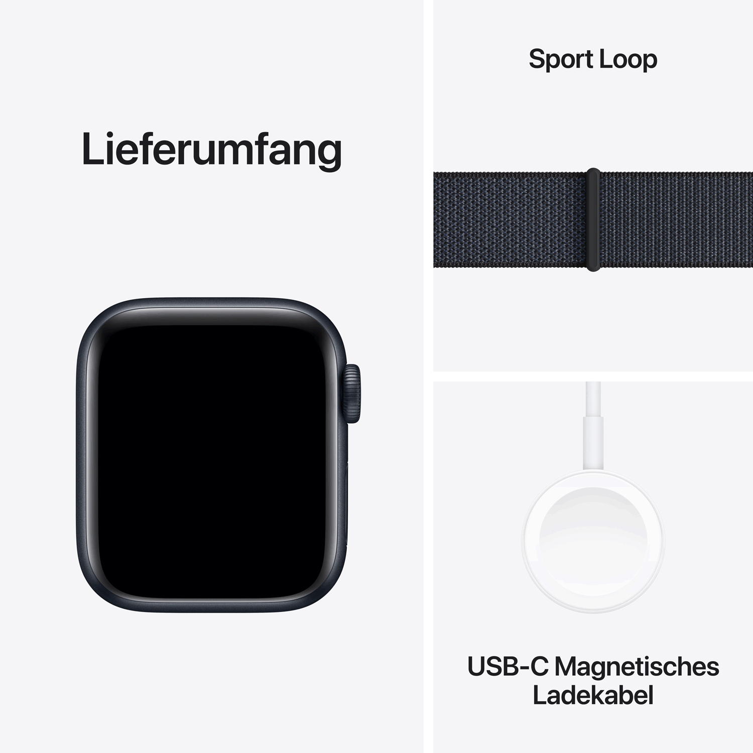 Купить Apple Watch SE GPS + Cellular 40mm Midnight Aluminium Case mit Ink Sport Band (MXGA3QF/A) в магазине wardena.ru