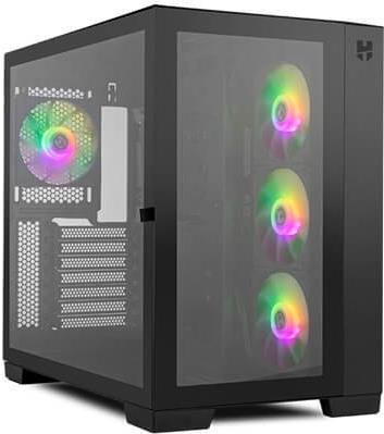 Купить NOX Hummer Astra - Midi Tower - PC - Schwarz - ATX - ITX - micro ATX - Stahl - Gehärtetes Glas - Gaming (NXHUMMERASTRABK) в магазине wardena.ru