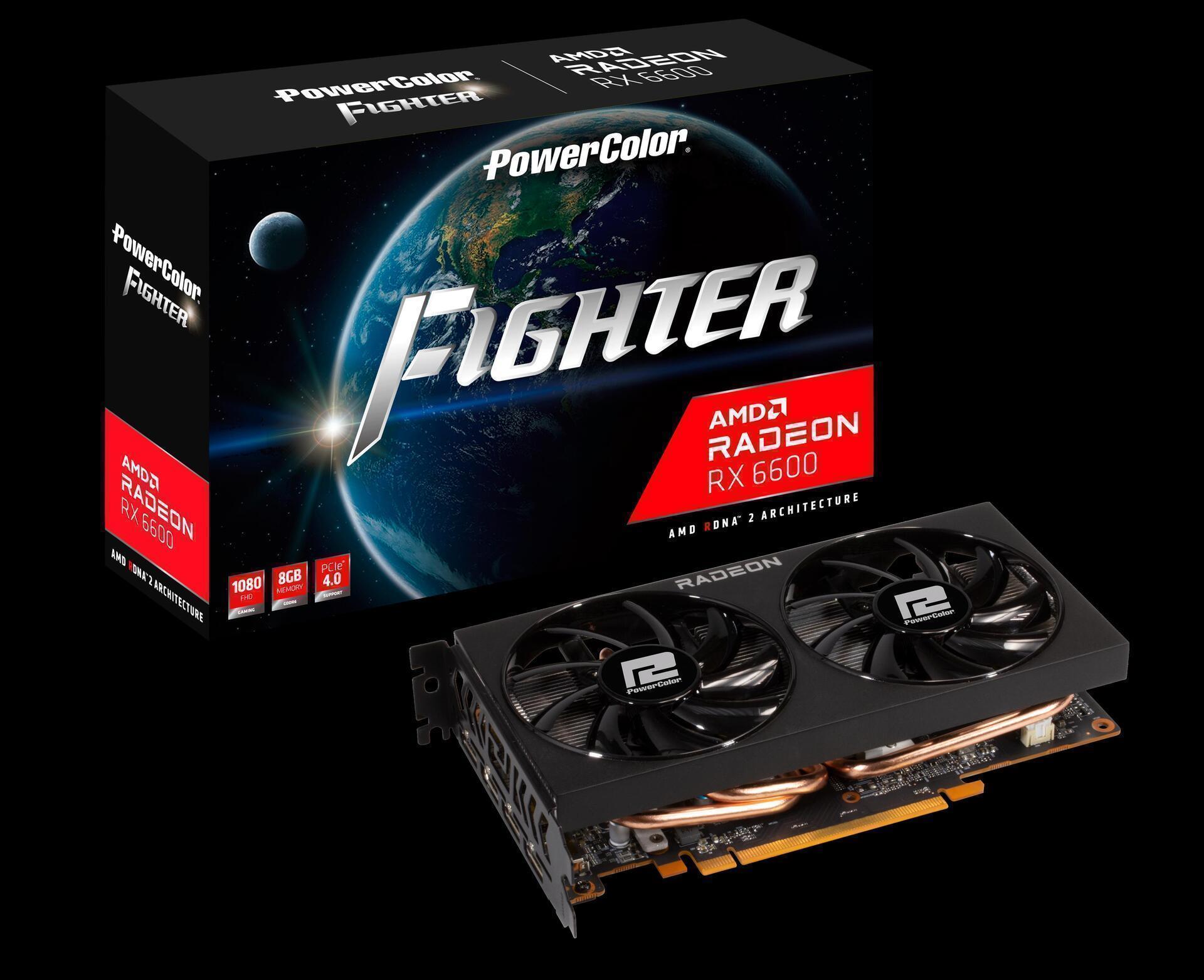 Купить PowerColor AXRX 6600 8GBD6-3DH Grafikkarte AMD Radeon RX 6600 8 GB GDDR6 (AXRX 6600 8GBD6-3DH) в магазине wardena.ru
