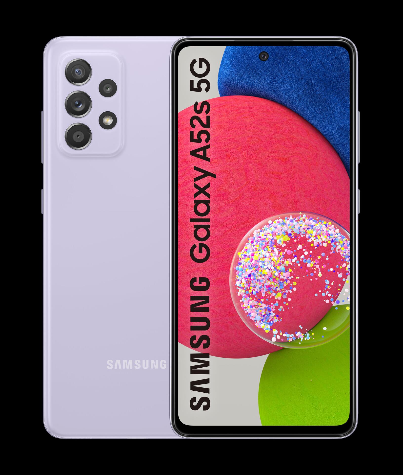 Купить Samsung Galaxy A52s 5G - 5G Smartphone - Dual-SIM - RAM 8 GB / Internal Memory 256 GB - microSD slot - OLED-Display - 6.5" - 2400 x 1080 Pixel - 4x x Rückkamera 64 MP, 12 MP, 5 MP, 5 MP - front camera 32 MP - Awesome Vio (SM-A528BLVHEUB) в магазине wardena.ru