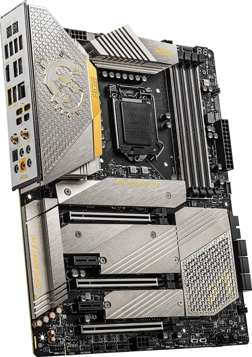 Купить MSI MEG Z590 ACE - Gold Edition - Motherboard - ATX - LGA1200-Sockel - Z590 Chipsatz - USB-C Gen2, USB 3.2 Gen 1, USB 3.2 Gen 2 - 2.5 Gigabit LAN, Wi-Fi, Bluetooth - Onboard-Grafik (CPU erforderlich) - HD Audio (8-Kanal) (7D04-002R) в магазине wardena.ru
