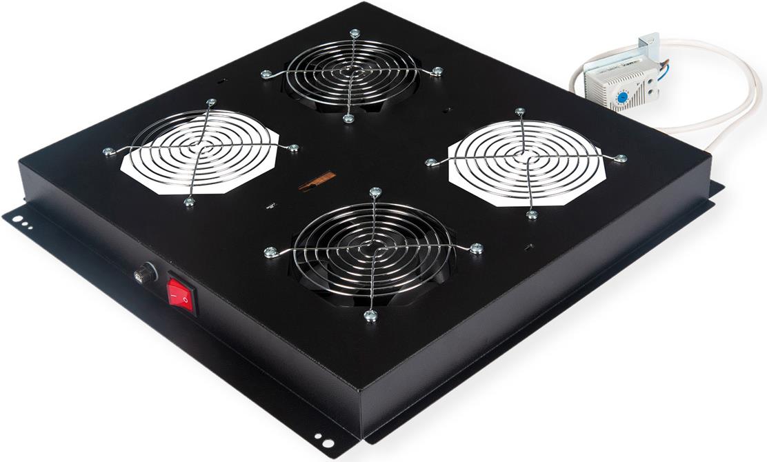 Купить ROLINE 19 Zoll DachLüftereinheit 2 Lüfte schwarz (26.21.0245) в магазине wardena.ru