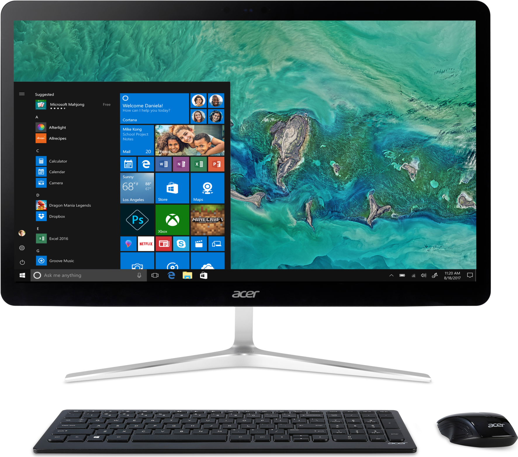 Купить ASPIRE U27-880 I7-7500U AIO - All-in-One mit Monitor - Core i7 Mobile (DQ.B8REG.004) в магазине wardena.ru