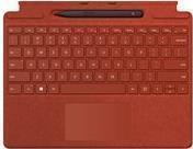 Купить Microsoft Surface Pro Signature Keyboard - Tastatur - mit Touchpad, Beschleunigungsmesser, Surface Slim Pen 2 Ablage- und Ladeschale - QWERTZ - Deutsch - Poppy Red - mit Slim Pen 2 - für Surface Pro 8, Pro X (8X6-00025) в магазине wardena.ru