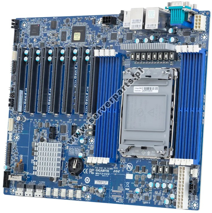 Купить Motherboard Gigabyte MU72-SU0 C621A Socket P+ LGA4189 Intel Xeon Scalable LGA4189 SATA/SAS M.2 DDR4 IPMI в магазине wardena.ru